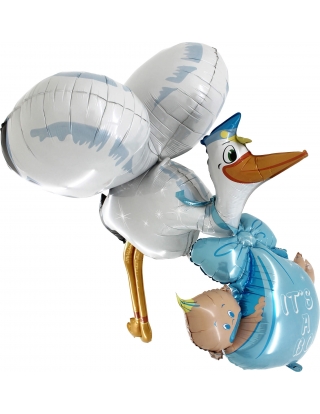 Globo Baby Boy Stork Forma 152cm