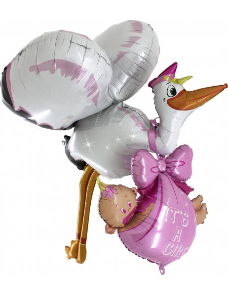 Globo Baby Girl Stork Forma 152cm