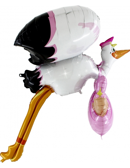 Globo Baby Girl Stork Forma 152cm