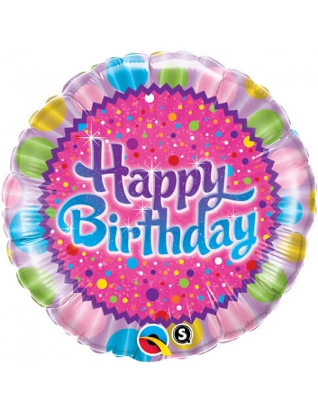 Globo Birthday Sprinkles And Sparkles Redondo 45cm