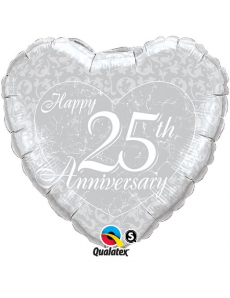 Globo Happy 25th Anniversary Corazon 45cm