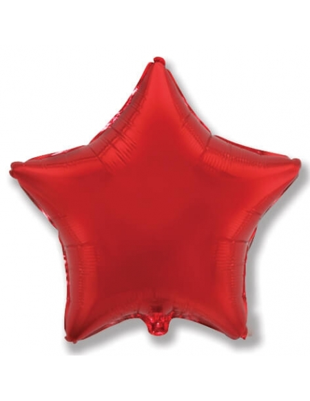 Globo Estrella 78cm Rojo Foil Poliamida