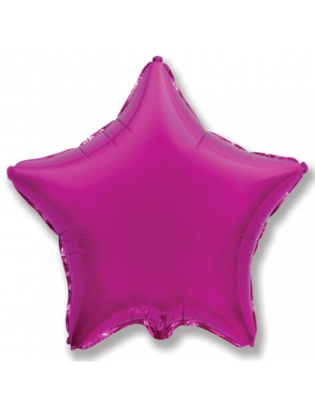 Globo Estrella 78cm Fucsia Foil Poliamida