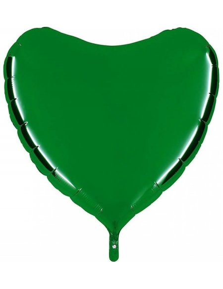 Globo Corazon 91cm Verde Oscuro