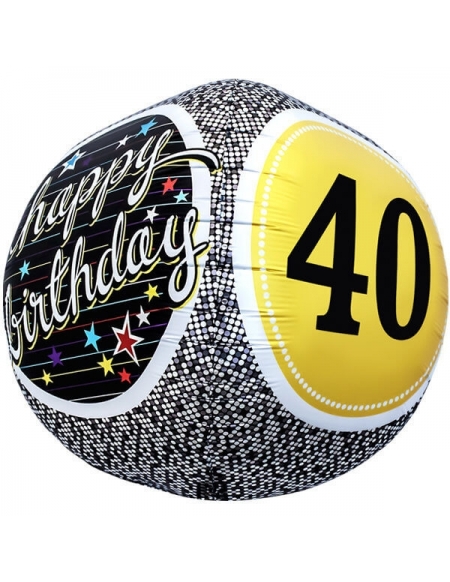 Globo 40th Birthday - Esferico 43cm Foil Poliamida - NSB01152