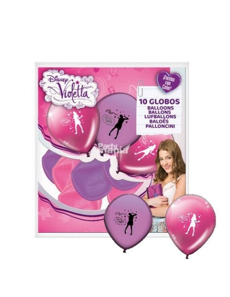 Globos Violetta Latex de 25cm para Fiestas y Cumpleaños