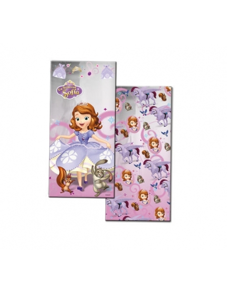 Bolsa Rectangular Princesa Sofia de 12x25cm para Fiestas y Cumpleaños