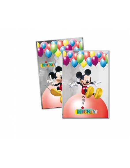 Bolsa Rectangular Mickey Mouse Globos de 20x30cm para Cumpleaños