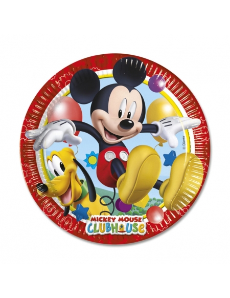 Platos Mickey Mouse Club House de 23cm para Cumpleaños