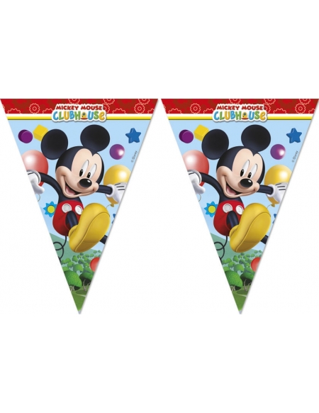 Banderin Mickey Mouse Club House para Fiestas y Cumpleaños
