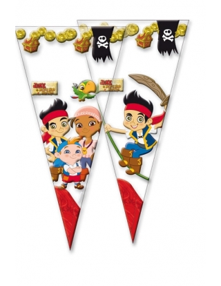 Bolsa Cono Gigante Jake y Los Piratas de 0x60cm para Cumpleaños de piratas jake Bolsa Cono Gigante Jake y Los Piratas de 0x60cm para Cumpleaños