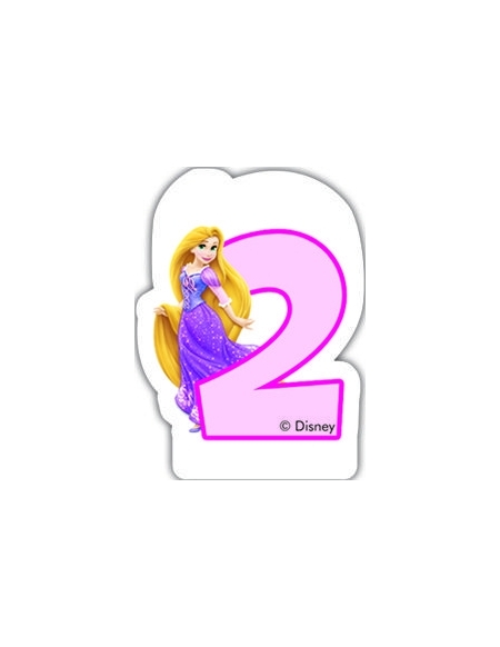 Velas Princesas Disney Numero 2 para Fiestas y Cumpleaños