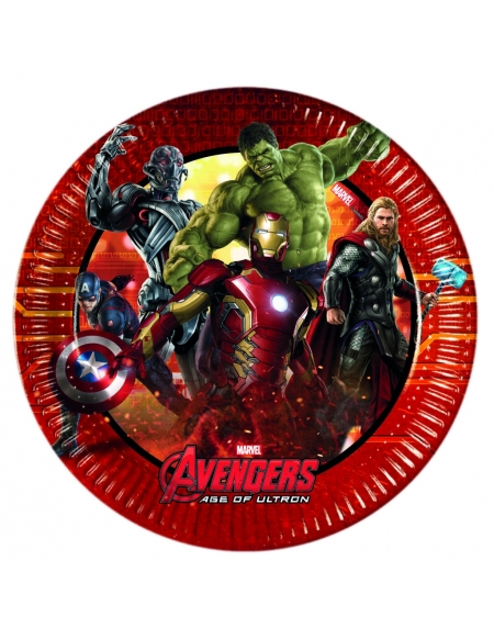 Platos Avengers 2 de 20cm para Fiestas y Cumpleaños