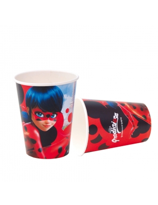 Vasos Ladybug 220ml para Fiestas y Cumpleaños