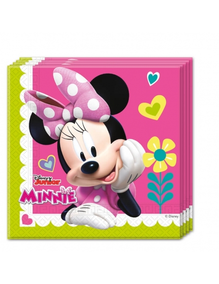 Servilletas Minnie Happy Helpers de 33x33cm para Cumpleaños