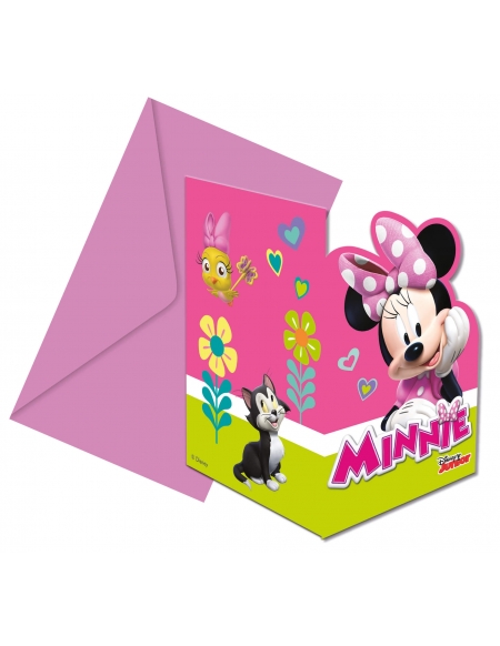 Invitaciones Minnie Happy Helpers con Sobre para Cumpleaños