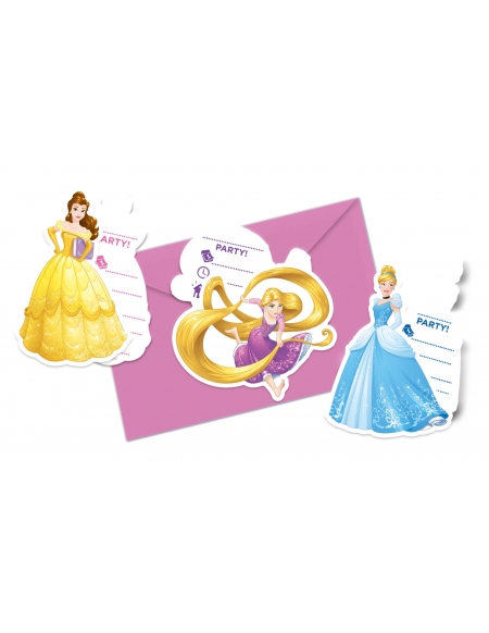Invitaciones Princess Heartstrong con Sobre para Cumpleaños