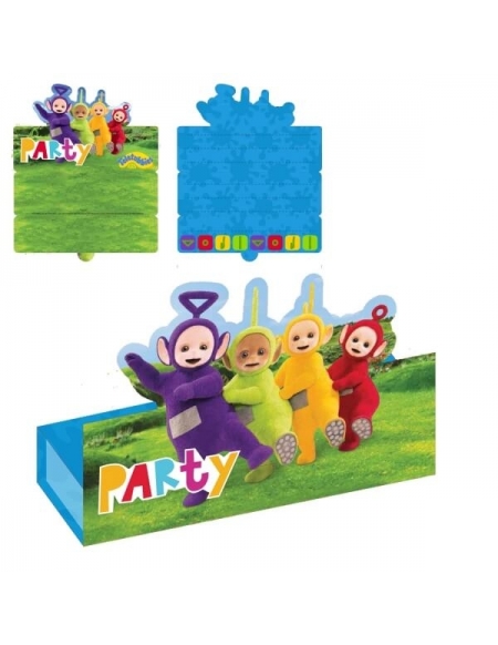 Invitaciones Teletubbies con Sobre para Fiestas y Cumpleaños