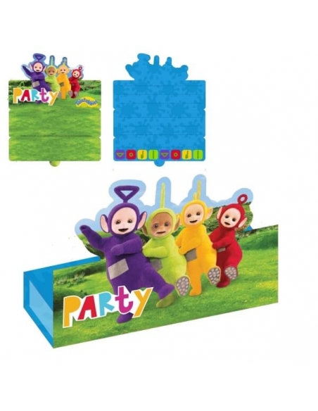 Invitaciones Teletubbies con Sobre para Fiestas y Cumpleaños