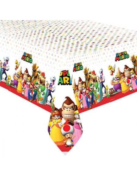Mantel Super Mario de 120x180cm para Fiestas y Cumpleaños