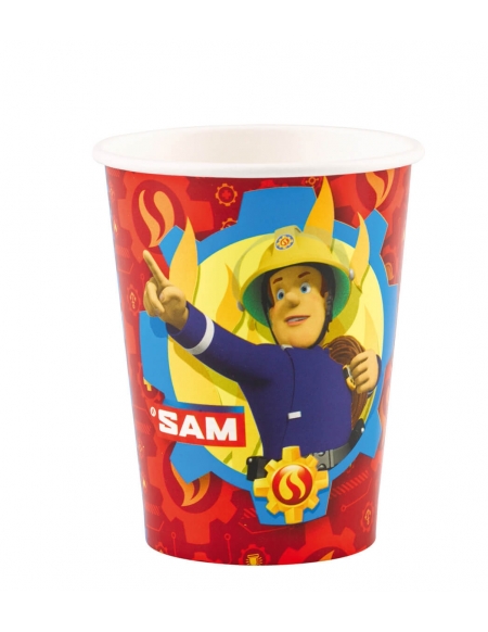 Vasos Sam el Bombero de 266ml para Fiestas y Cumpleaños