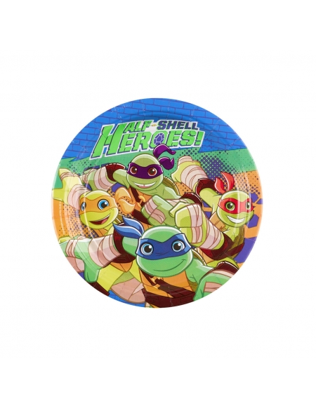 Platos TMNT Half Shell Heroes de 18cm para Fiestas y Cumpleaños