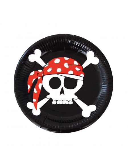 Platos Piratas 23cm para Fiestas y Cumpleaños
