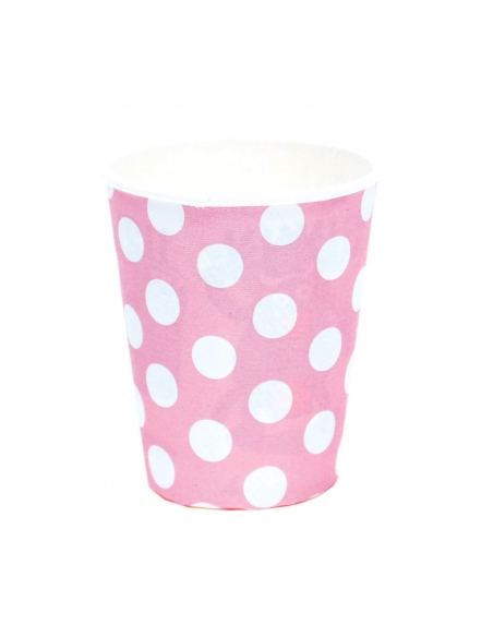 Vasos Lunares Rosa 220ml para Fiestas y Cumpleaños