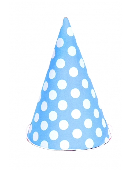 Sombreros Lunares Azul para Fiestas y Cumpleaños