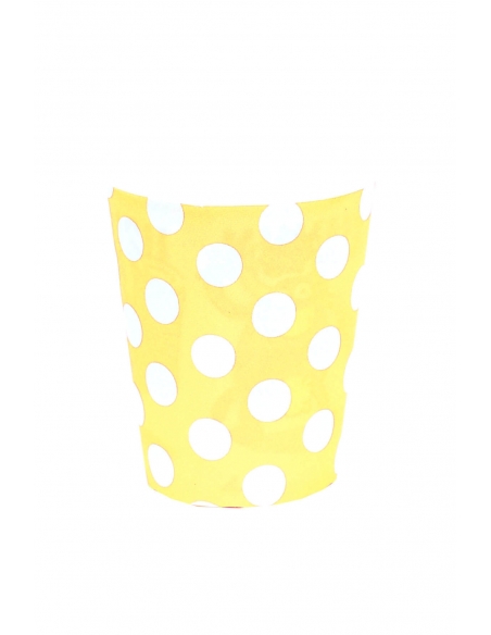 Vasos Lunares Amarillo 220ml para Fiestas y Cumpleaños