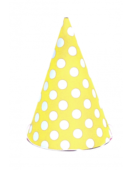 Sombreros Lunares Amarillo para Fiestas y Cumpleaños