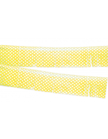 Fleco Lunares Amarillo 10m para Fiestas y Cumpleaños