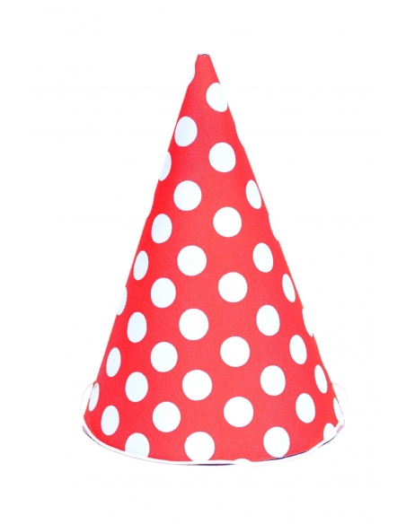 Sombreros Lunares Rojo para Fiestas y Cumpleaños