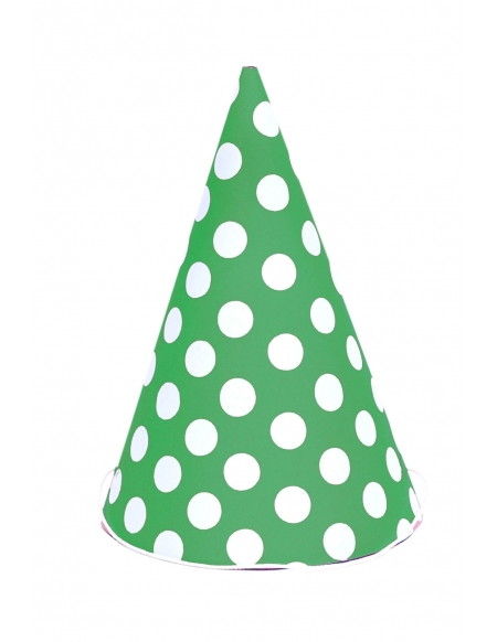 Sombreros Lunares Verde para Fiestas y Cumpleaños