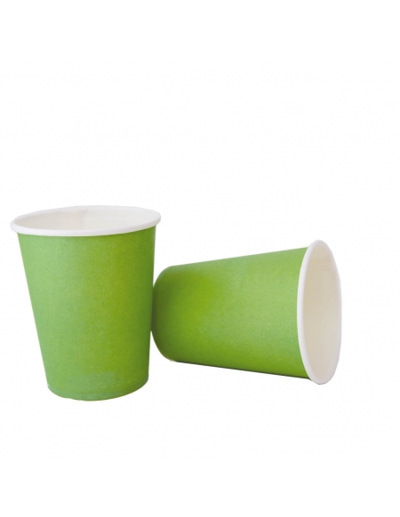 Vasos Verde 220ml para Fiestas y Cumpleaños