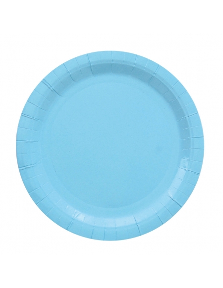 Platos Azul 23cm para Fiestas y Cumpleaños