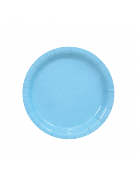 Platos Azul 18cm para Fiestas y Cumpleaños