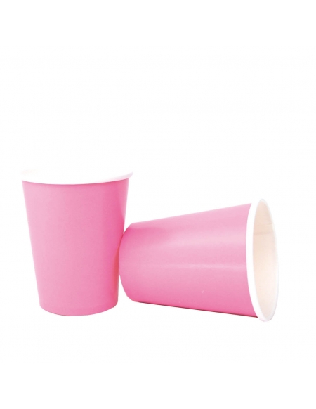 Vasos Rosa 220ml para Fiestas y Cumpleaños