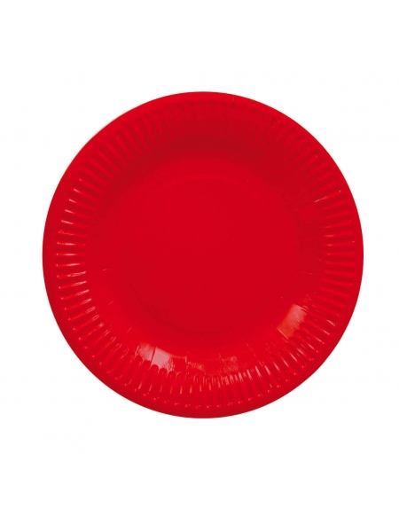 Platos Rojo 18cm para Fiestas y Cumpleaños