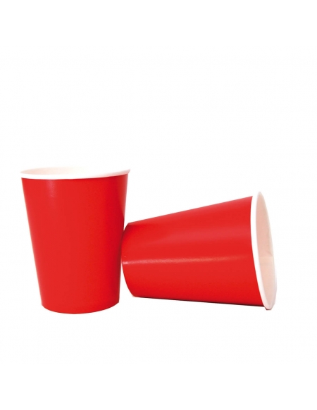 Vasos Rojos 220ml para Fiestas y Cumpleaños