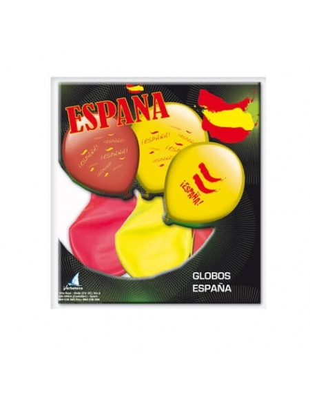 Globos España Latex 25cm 10 UDS para Fiestas y Cumpleaños