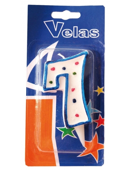 Vela Numero 7 para Fiestas y Cumpleaños