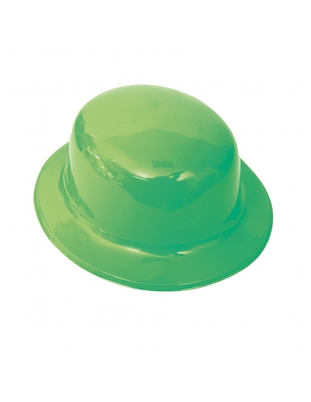 Sombrero Plastico Bombin Verde para Fiestas y Cumpleaños