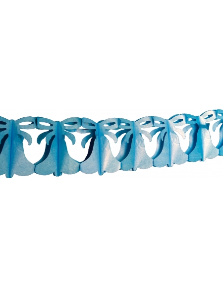Guirnalda Campanas Azul 4m para Fiestas y Cumpleaños