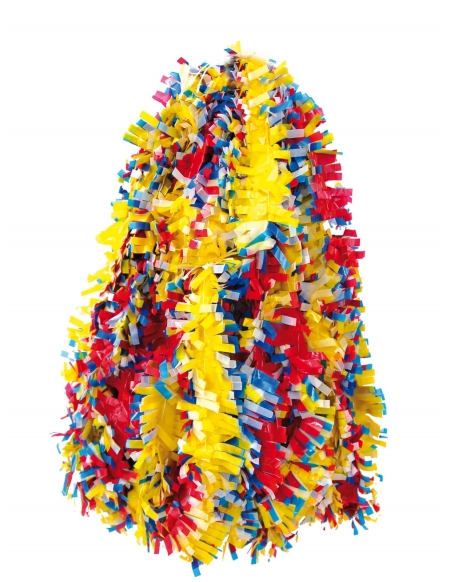 Collar Papel Plastico 6.5cm Arcoiris para Fiestas y Cumpleaños