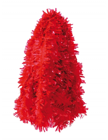 Collar Plastico Unicolor 6.5cm Rojo para Fiestas y Cumpleaños