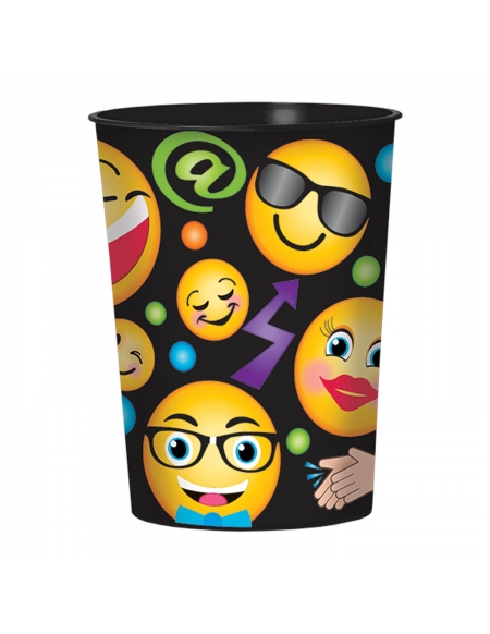 Vaso Plastico Emoticonos de 455ml para Cumpleaños y Decoraciones