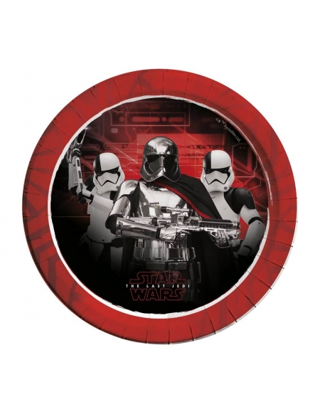 Platos Star Wars The Last Jedi de 23cm para Cumpleaños y Decoraciones