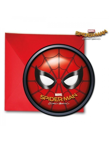 Invitaciones Spiderman Homecoming para Cumpleaños y Decoraciones
