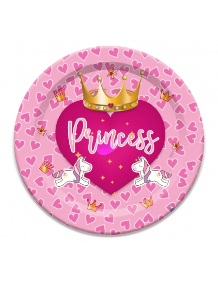 Platos Princess 23cm para Fiestas Cumpleaños y Decoraciones